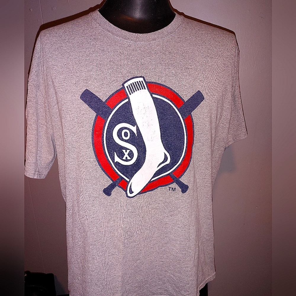 Jerzees Gray Graphic Tee Chicago White Sox Size XL Preowned